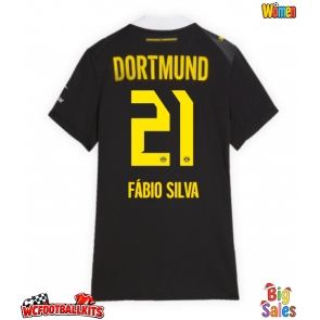 Borussia Dortmund Fabio Silva #21 Replica Away Stadium Shirt for Women 2026-27 Short Sleeve
